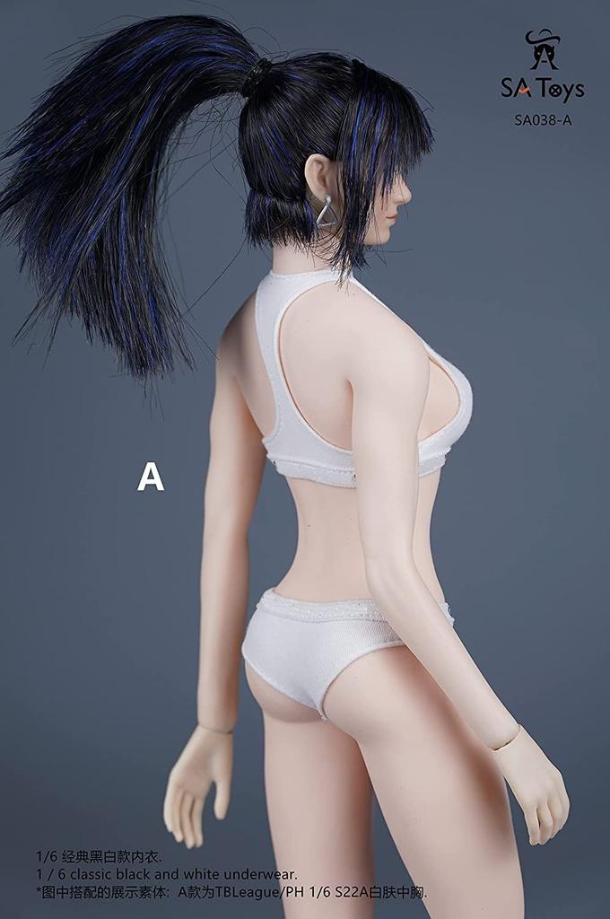 SA Toys SA038A Классический бюстгальтер и трусики для масштабных экшн-фигурок и обувь Нет [TOYBARJAPAN] 1/6 (Тело, Голова, Включено)