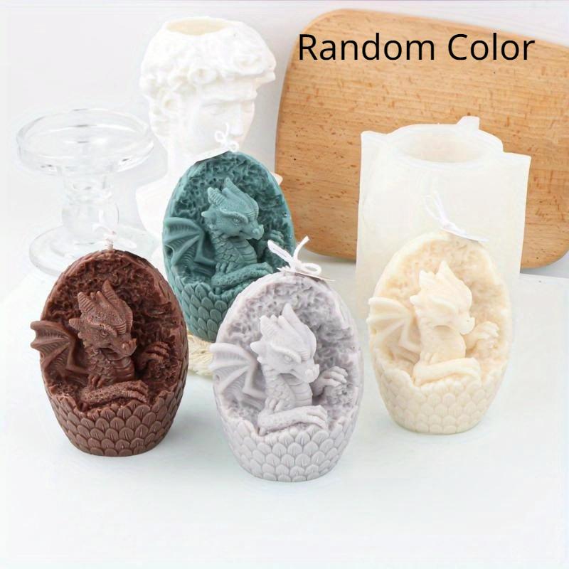 Форма для свечи в виде животного дракона, силиконовая, ручная работа, настольное украшение, инструменты для изготовления свечей из гипса и ароматерапии, форма для мыла из соевого воска и смолы