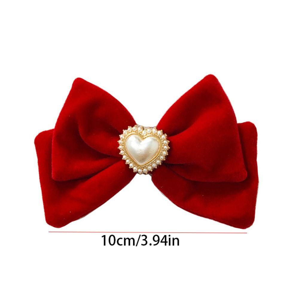 Rabbit Children Red Bow Hairpin Crown Ancient Style Hairpin Lovely Hanfu Hair Sticks Girls