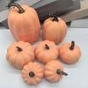 7Pcs Artificial Pumpkins Set Halloween Decor Decorative Rustic Ornament Props for Autumn Display
