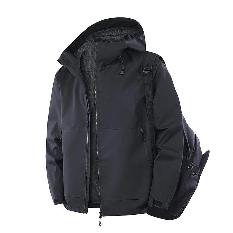 Мужская повседневная куртка с капюшоном для активного отдыха - пальто осень/зима