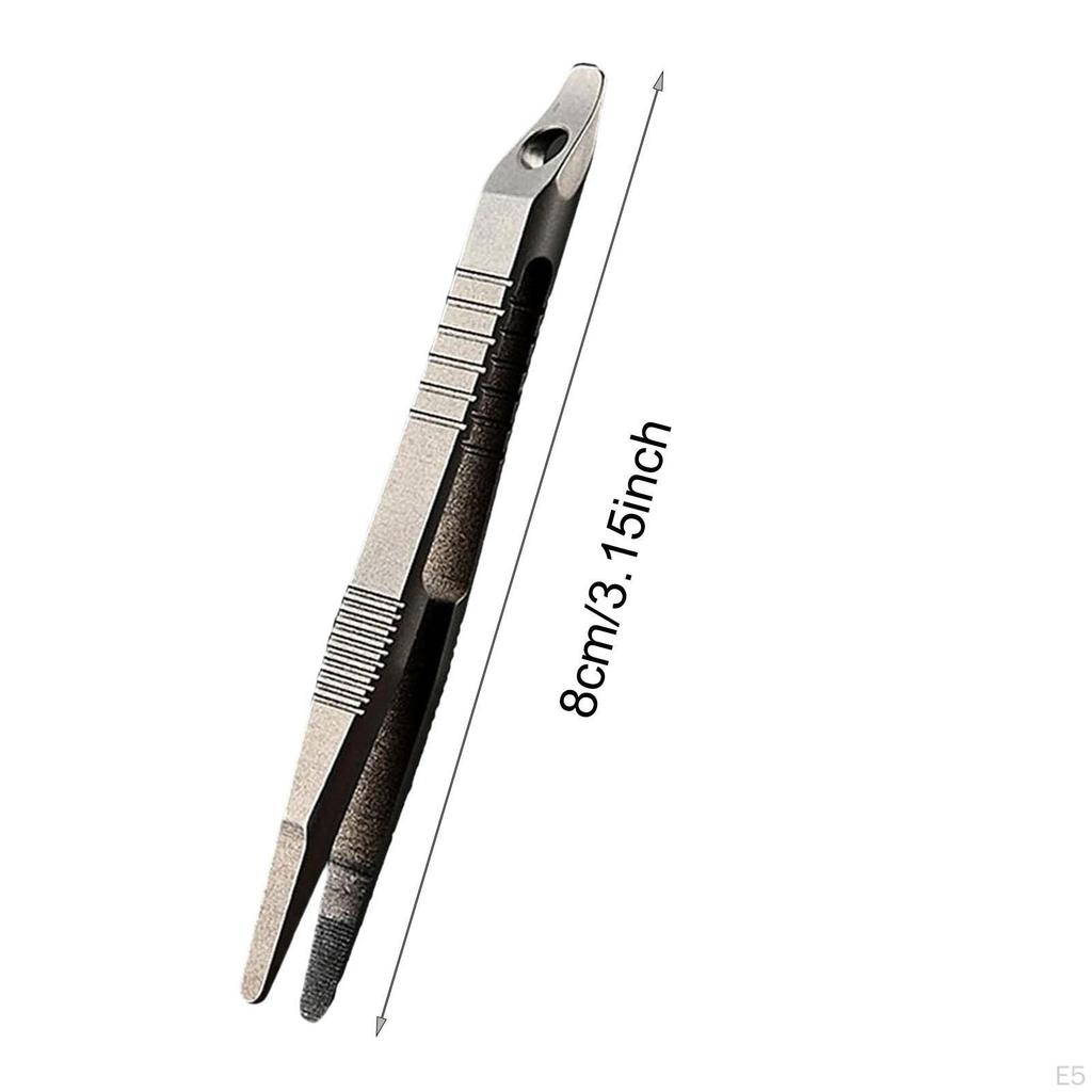 Пинцет из титанового сплава для бровей, брелок, многофункциональный, маленький, для выживания