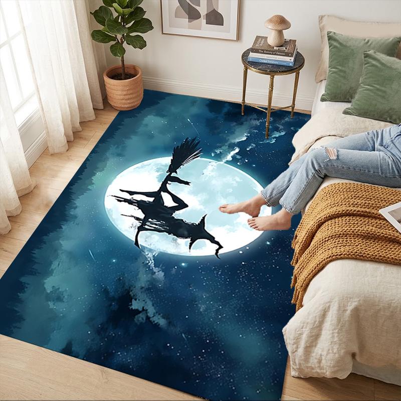 Moon Witch Living Room Nonslip Area Rug Soft Carpet For Bedroom Game Playroom Sofa Office Home Decor Doormat Christmas Gift C929456