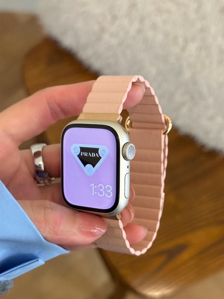 Магнитный кожаный ремешок для Apple Watch 44 45 49 мм 40 41 мм 42 38 мм 46 мм Металлический ремешок из нержавеющей стали для iwatch 8 7 SE 6 5 4 3 2 S10