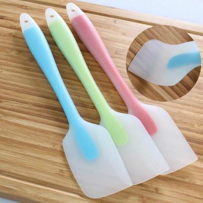 Силиконовые лопаточки с антипригарным покрытием для выпечки, скребок для смешивания муки и торта, разные цвета J19