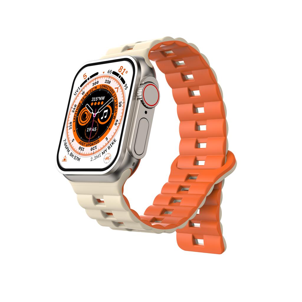 Силиконовый ремешок для Apple Watch Ultra 2 1 49 мм серии 9 8 7 45 мм 44 мм 42 мм 38 мм 40 мм спортивный ремешок для iWatch 6 5 4 3 se аксессуары для браслетов