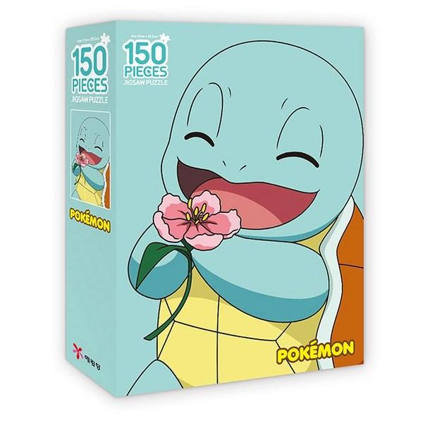 Пазл Yerimdang Pokemon Fancy, 150 деталей, Пазл Сквиртл с цветами, Детские игры, Развивающие игрушки