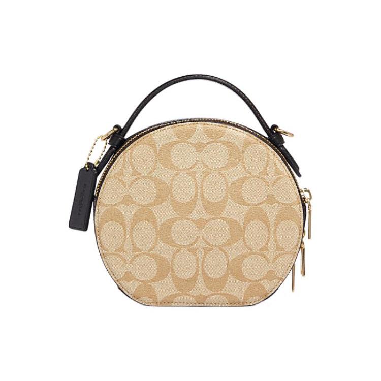 New COACH Canteen Artificial Leather Handbags Shoulder Bag Crossbody Bag Women's Monogram Khaki CC729-IMUOH