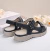 Large Size Casual Sandals Women's Sports Style Velcro Comfortable Fish Mouth Sandals