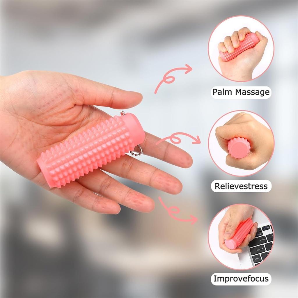 Стимулирующие боль Игрушки-антистресс Ролик для взрослых Колючая брелок-игрушка для тревожности Сенсорные игрушки Оригинальные подарки для друзей