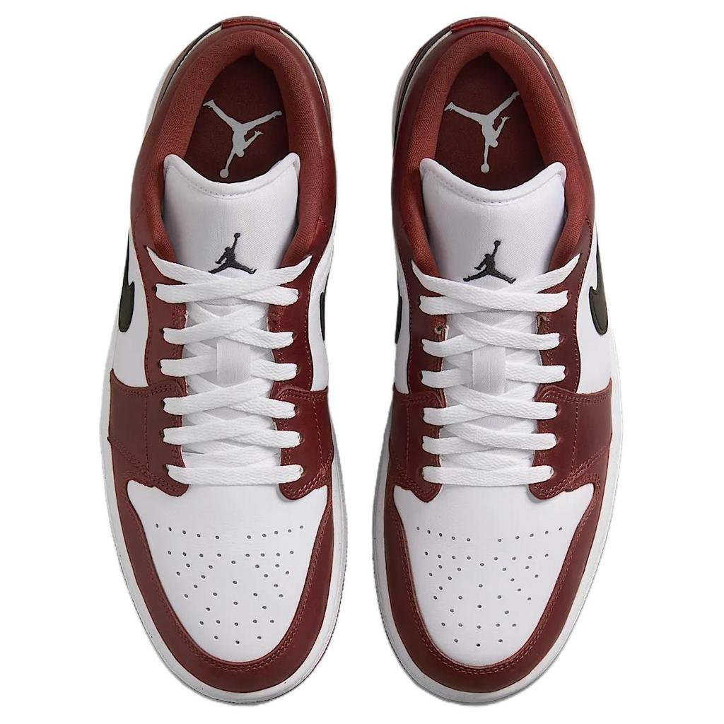 Кроссовки Air Jordan 1 Low SE Dark Pony Unisex красные белые черные HF3148-102