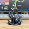 Dragon Statue, Decoration For Shelf, Desk Or Altar, Galactic Style Statue