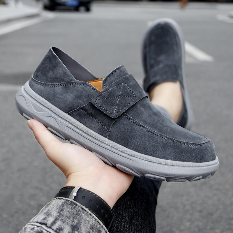 Мужские ботинки, осенняя кожаная повседневная обувь с высоким берцем, модная хлопковая обувь, ботильоны на плоской подошве, деловая уличная обувь, мужские кроссовки, новые