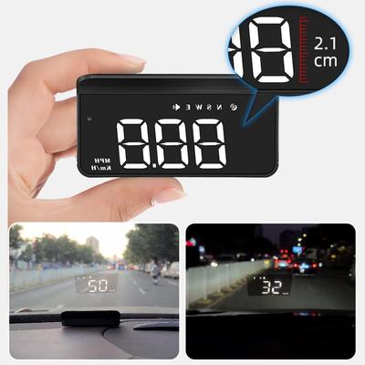 Автоматический прозрачный проектор скорости на лобовое стекло HUD Автомобильный голографический спидометр GPS Holometer Head Up Display Аксессуары для автомобиля