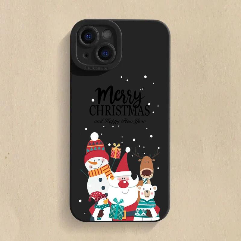 Рождественский узор TPU чехол для телефона для Redmi Note 13 12 11 Pro Plus 5G 12S 11S 11 10S Redmi 13C 12 4G силиконовый мягкий чехол