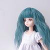 Парик для маленьких кукол кукольный термостойкий парик окружность головы дюймы Airy Wave Blue 1/6 4.5 (Классическое небо)