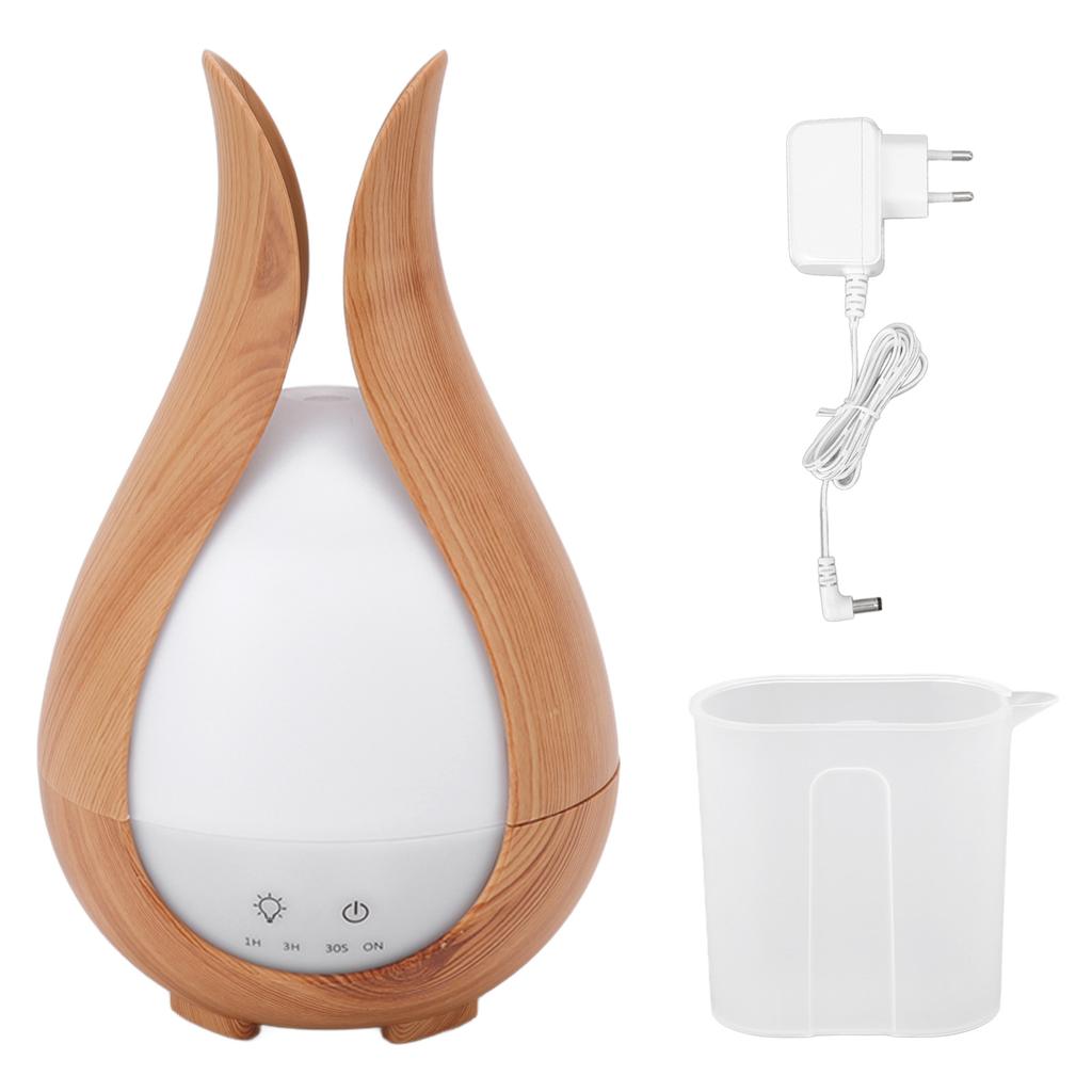200ml Wood Grain Humidifier 8W 24V Automatically Shut Down Silent Aromatherapy Diffuser with 7 LED