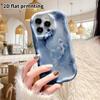 Phone Case: 2D flat design suitable for iPhone 18 17 16 15 14 13 Pro, couple style, blue and white koi, Christmas and Halloween gifts