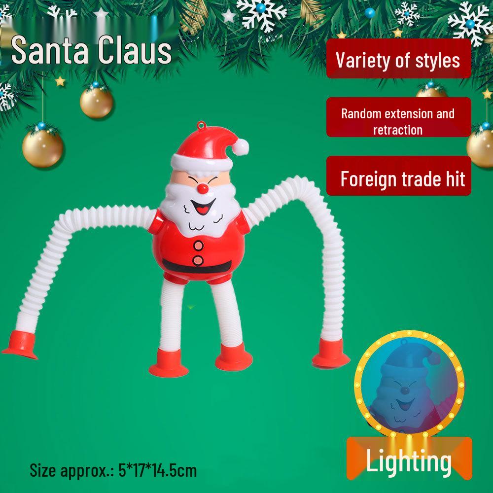 Extendable Luminous Giraffe Robot Toy - Creative Educational Cartoon for Kids