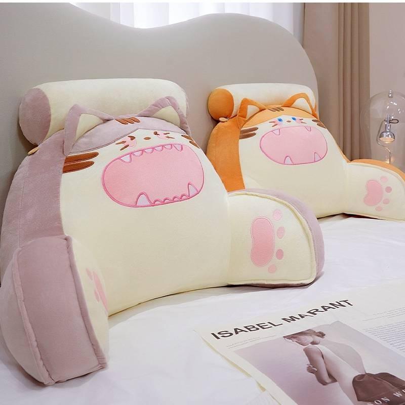 Pillow Cartoon Bedhead Cat Waist Chair Sofa Tatami Lazy Pillow Plush Toy Home
