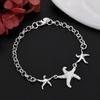 Korean Style Starfish Silver-plated Starfish Bracelet for Women