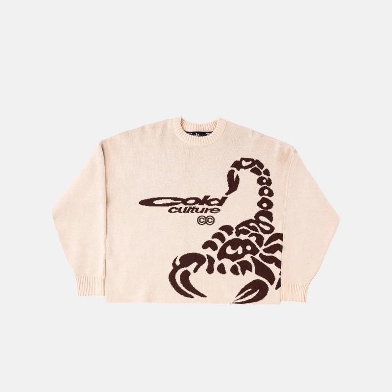 Knit Sweater Star Round Neck Pullover Loose Casual Unisex Fall Winter