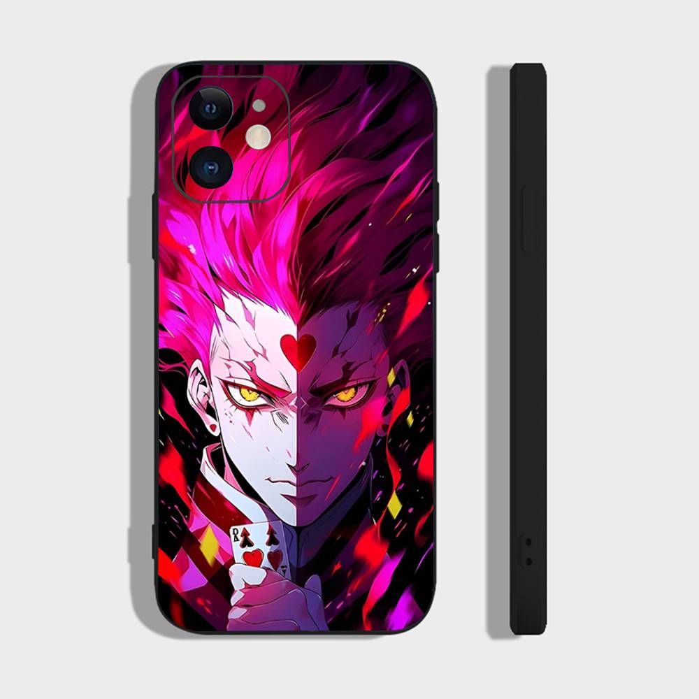 Чехол для телефона Hisoka Аниме H-Hunter X Hunter Для IPhone 17 Air 16 15 14 13 Pro Max 11 12 Черный Силиконовый Чехол