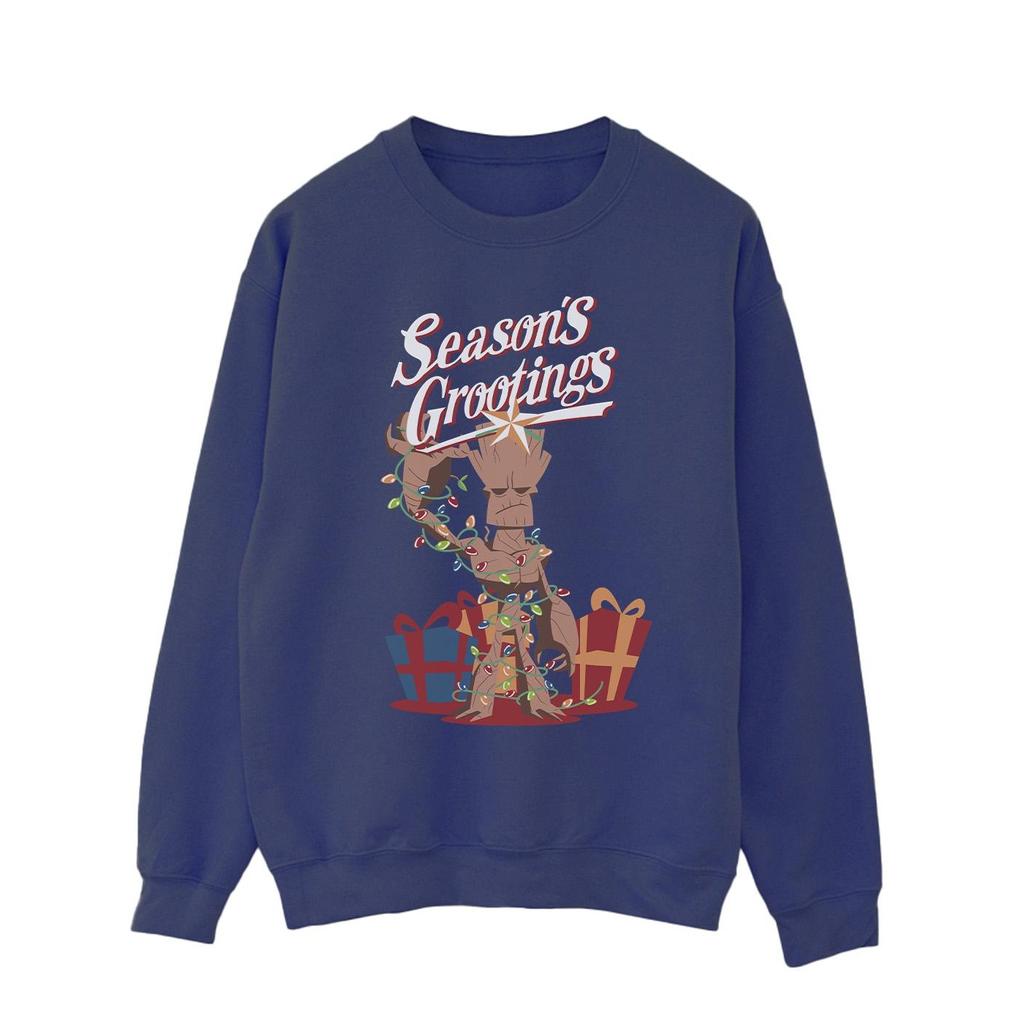 Marvel Mens Marvel Comics Groot Season´s Grootings Sweatshirt