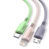 Кабель для сверхбыстрой зарядки 3 в 1 для iPhone15 14 13 12 11 X Pro Max Micro USB Type-C Зарядное устройство для телефона Кабель для передачи данных USBC