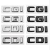 3D ABS CDI CGI Logo Letters Car Rear Trunk Sticker For C200 C220 W204 W205 E220 E200 E250 W211 Emblem Badge Accessories