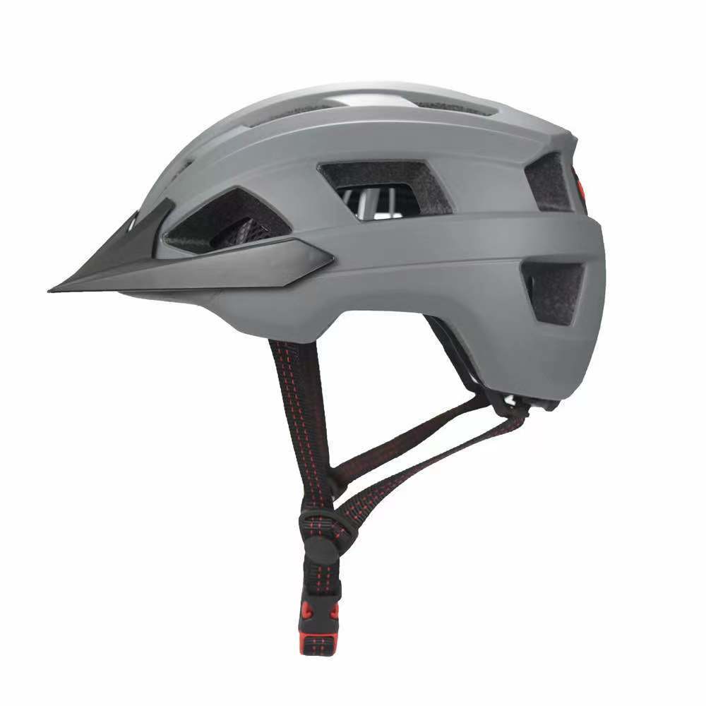 Bicycle helmet Men's and women's integrated shape with light and brim road bike, mountain cycling helmet