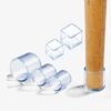 8/16PCS Transparent Table Chair Foot Covers with Silent Wear-resistant Anti Slip Anti Mold Protective Cover To Protect The Floor