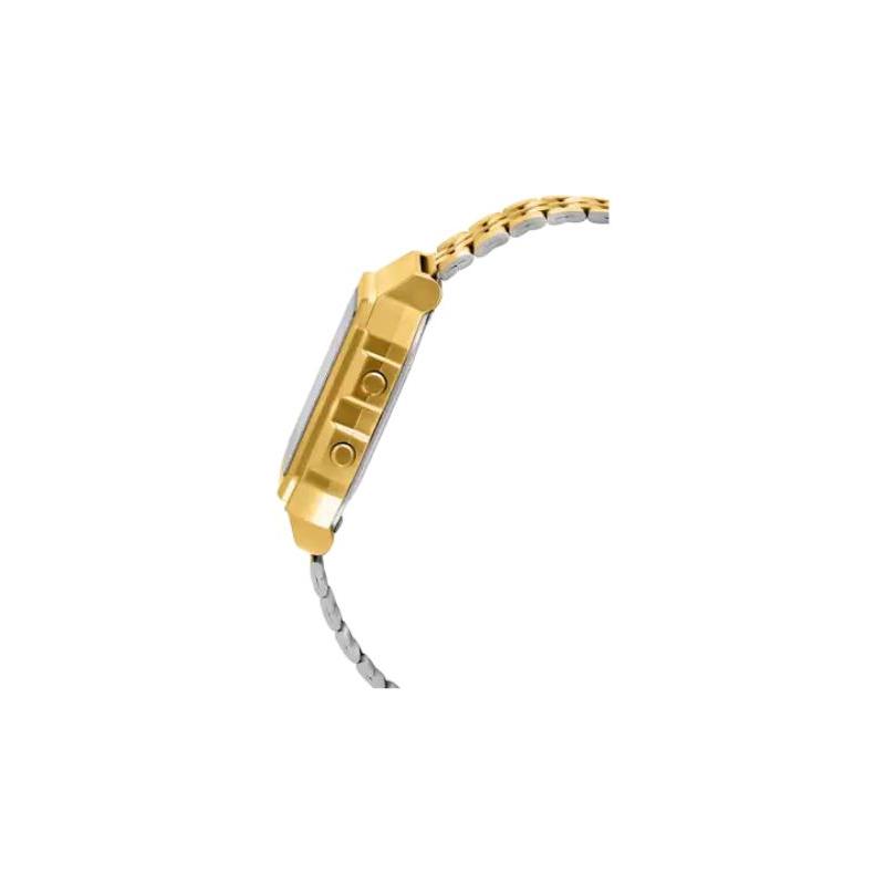 Casio Серия YOUTH - маленькие металлические квадраты, маленькие золотые самородки, модные, ретро, трендовые, для бизнеса и отдыха, ЖК-дисплей, водонепроницаемые, A500WGA-9DF
