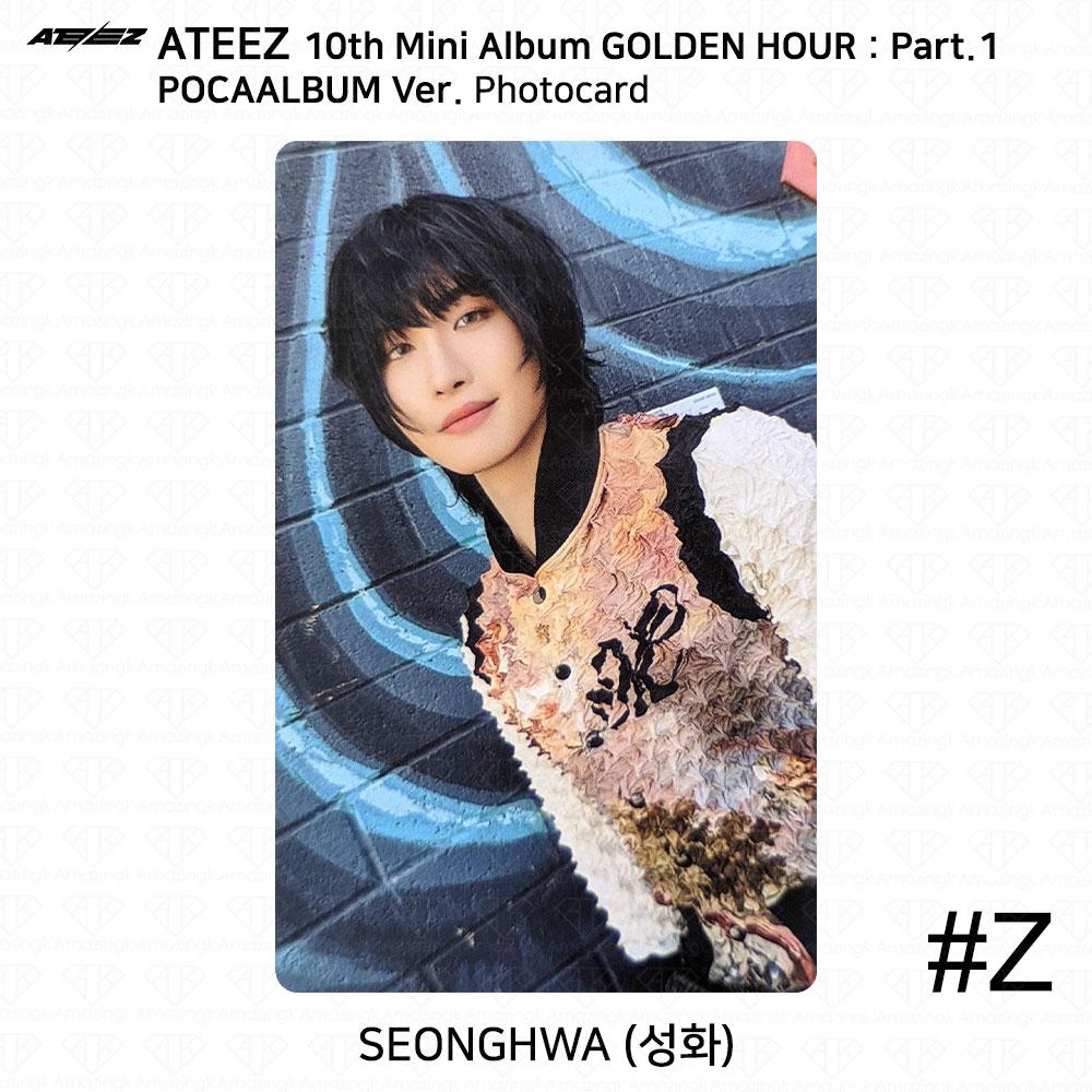 ATEEZ 10-й мини-альбом Golden Hour Part.1 POCAALBUM Фотокарта QR-изображение KPOP