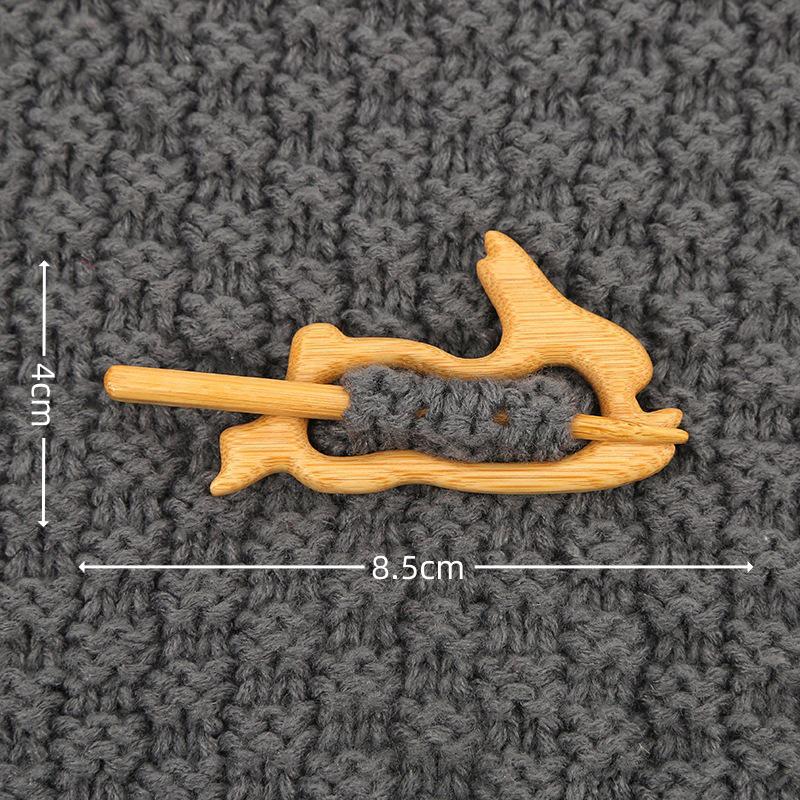 Новая деревянная брошь-булавка с рисунком животного - уникальный подарок