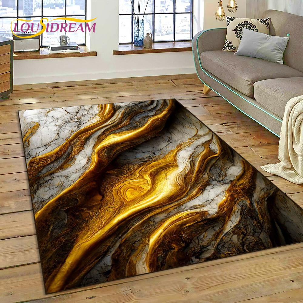 Ковер-дорожка Dream Colour Мраморный Синий Зеленый Золотой Роскошный для Дома Гостиной Спальни Дивана Придверный коврик Декор