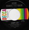 7-дюймовая пластинка LEAPY LEE Here Comes The Rain Im Gonna Sen 32436 DECCA 1969 US Pop Б/у