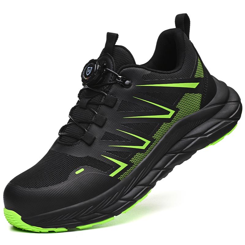 Rotating Button Safety Shoes For Men Women Protection Shoes Steel Toe Work Sneakers Puncture-Proof Indestructible Shoe Work Boot