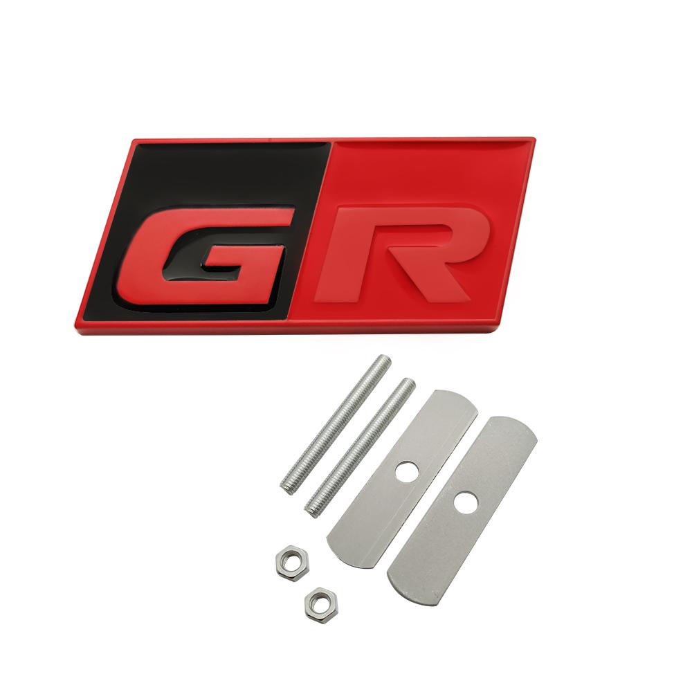 HAX1 Car Styling GR SPORT Emblem Sticker Badge 3D Metal Decal For Toyotas supra GR YARiS RS REIZ COROLLA Camry VIOS car styling