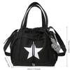 Women New Crossbody Bag Large Capacity Couple Shoulder Bag New Casual Nylon Tote Bag Luxury Drawstring Handbag