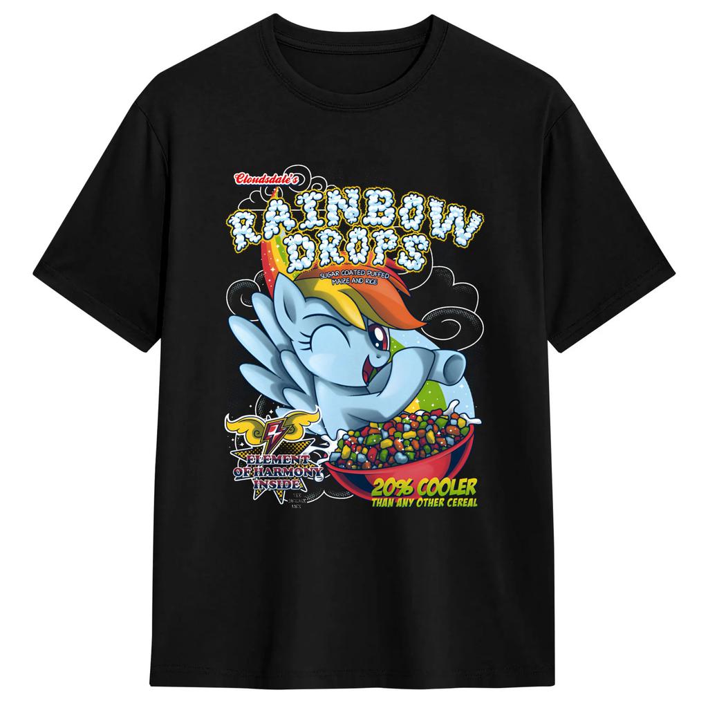 Rainbow Dash And Friends Unisexs T Shirt Appledash Novelty Tee Shirt Short Sleeve Round Neck TShirt Cotton New Arrival Clothes