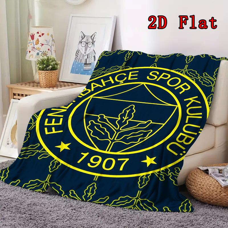 Fenerbahce Sports Club 2D Flat Pattern Flannel Blanket High quality All Seasons Warmth and Comfort Perfect for Christmas Gifts.NMT0928286