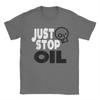 Футболка для мужчин «Just Stop Oil Save the Earth» с надписью «Экологизм», забавные новинки, футболки с коротким рукавом и круглым вырезом, подарочный топ из чистого хлопка