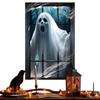Halloween Window Cover Halloween Female Ghost Window Clings Holiday Door Poster Home Decor For Apartment Porch Outdoor Interior