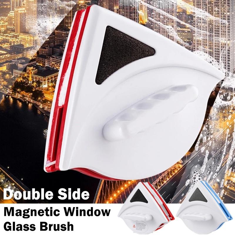 Магнитный очиститель оконного стекла Магнитная щетка для стекла Магнит стеклоочистителя Инструмент для чистки наружных окон Бытовой инструмент для чистки Сменная ткань