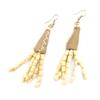[L5157] - Designer Earrings 'Kilimanjaro' Beige