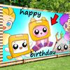 Мультяшная Игра Lankybox День Рождения Фото Фон Вечеринка Дети Семейный Портрет Декор Задник Фотостудия