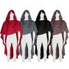 Medieval Knight Cosplay Cloak With Hood For Halloween Costume Role Play