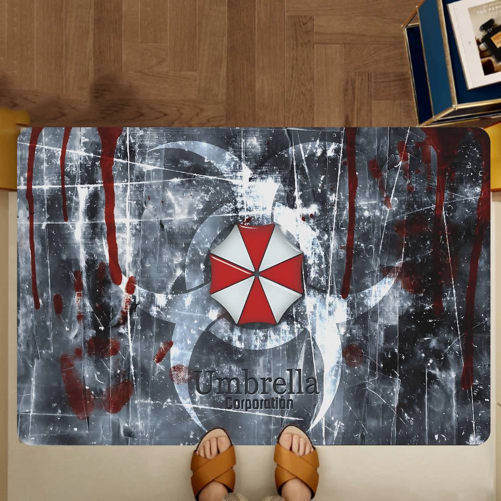 Коврик для двери Игровой R-Resident E-Evil Моющийся Нескользящий Коврик для зоны гостиной, дивана, стульев Кухонный Приветственный коврик перед дверью