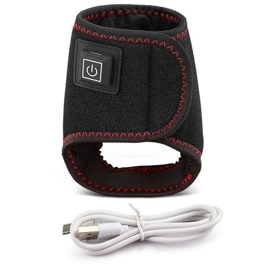 Теплый бандаж на лодыжку для облегчения боли при артрите, USB-грелка для лодыжки с автоматическим выключением
